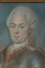 Ecole FRANCAISE du XIXe siècle.
Portrait d'officier Louis XV en armure.
Pastel.
Hauteur...