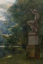 Jean DUFAU (XIX-XXe)
Dans le parc du château de Fontainebleau :...