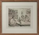 Joseph-Victor ROUX-CHAMPION (Chaumont, 1871 - Vars, 1953)
Marins au bistrot.
Eau-forte signée...