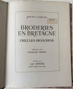 Jean de LA VARENDE, Broderies en Bretagne, éditions Le Minor,...