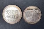 MEXIQUE. DEUX MEDAILLES de forme ronde en argent : "Pedra...