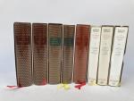 PLEIADE. 
8 volumes des Editions de la Pleiade.
Paris, Gallimard.
Kafka, Proust,...