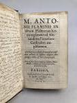 FLAMINIO, Marc-Antoine (1498-1550).  M. Antonii Flaminii in librum Psalmorum...