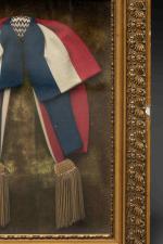 FRANCE, 2e République. ECHARPE TRICOLORE d'élu. Coulant tricolore, glands dorés....