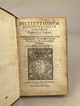 LAPINI, Eufrosino (1520-1571). Institutionum Florentinæ Linguæ | Libri Duo....Nunc Primum...