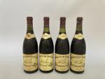 CHATEAUNEUF-DU-PAPE 1982 - Domaine Lucien BARROT. 4 bouteilles.