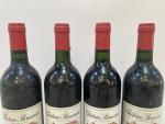 Château BOUSCAUT 1988 - PESSAC-LEOGNAN. 4 bouteilles. (Etiquettes légèrement tachées,...