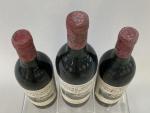 Château NENIN 1986 - POMEROL. 3 bouteilles. (Une base goulot...