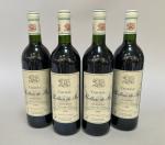 Château ROLLAN de BY 1996 - MEDOC. 4 bouteilles. (Etiquettes...
