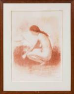Paul BELMONDO (Mustapha, 1898 - Ivry-sur-Seine, 1982)
Nu féminin.
Lithographie à la...