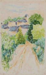 Jules CAVAILLES (Carmaux, 1901 - Epineuil, 1977)
Chemin vers un village....