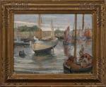 Georges EVEILLARD (Nantes, 1879-1965)
Concarneau : repas sur le pont de...