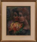 Edouard GOERG (Sydney, 1893 - Callian, 1969)"Deux jeunes femmes et...