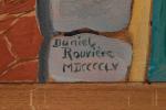 Daniel ROUVIERE (1913-1985)
Les joies quotidiennes d'une ferme.
Huile sur panneau signée...