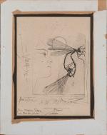 Pierre-Yves TREMOIS (Paris, 1921-Saint-Nom-la-Bretèche, 2020)
Jeune femme aux libellules.
Plaque de cuivre...