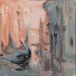Jacques A. ROBERT (1944)"Venise".Huile sur toile signée en bas à...