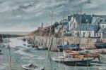 Georges BONCORS (XXe)
Le port de Dahouët.
Huile sur toile signée en...