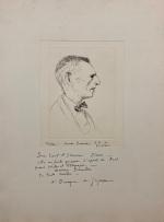 André DUNOYER DE SEGONZAC (Boussy-Saint-Antoine, 1884 - Paris, 1974)Portrait de...