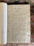 "REMARQUES DE LA HUBERDIERE". MANUSCRIT juridique. Grand in folio en...