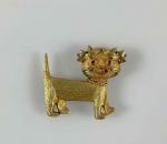 PENDENTIF adoptant la forme d'un chat en or jaune (750...