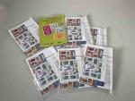 Ensemble de 10 pochettes non ouvertes collection "timbres de France"...