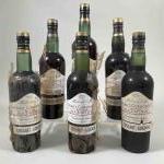 6 bouteilles MADEIRA "Superieur Rich" COSSART-GORDON Etiquettes tachées, niveaux base...