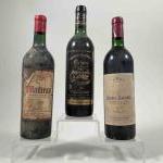 3 bouteilles DIVERS SUD OUEST1 CAHORS - Dom. GRAVALOUS 1990,...