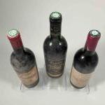 3 bouteilles DIVERS SUD OUEST1 CAHORS - Dom. GRAVALOUS 1990,...