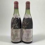 2 bouteilles VOLNAY - Albert BICHOT années 60' (Supposées 1964)...