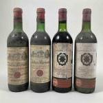 4 bouteilles BORDEAUX DIVERS2 Ch. RECOUGNE - Bordeaux 1970 et...