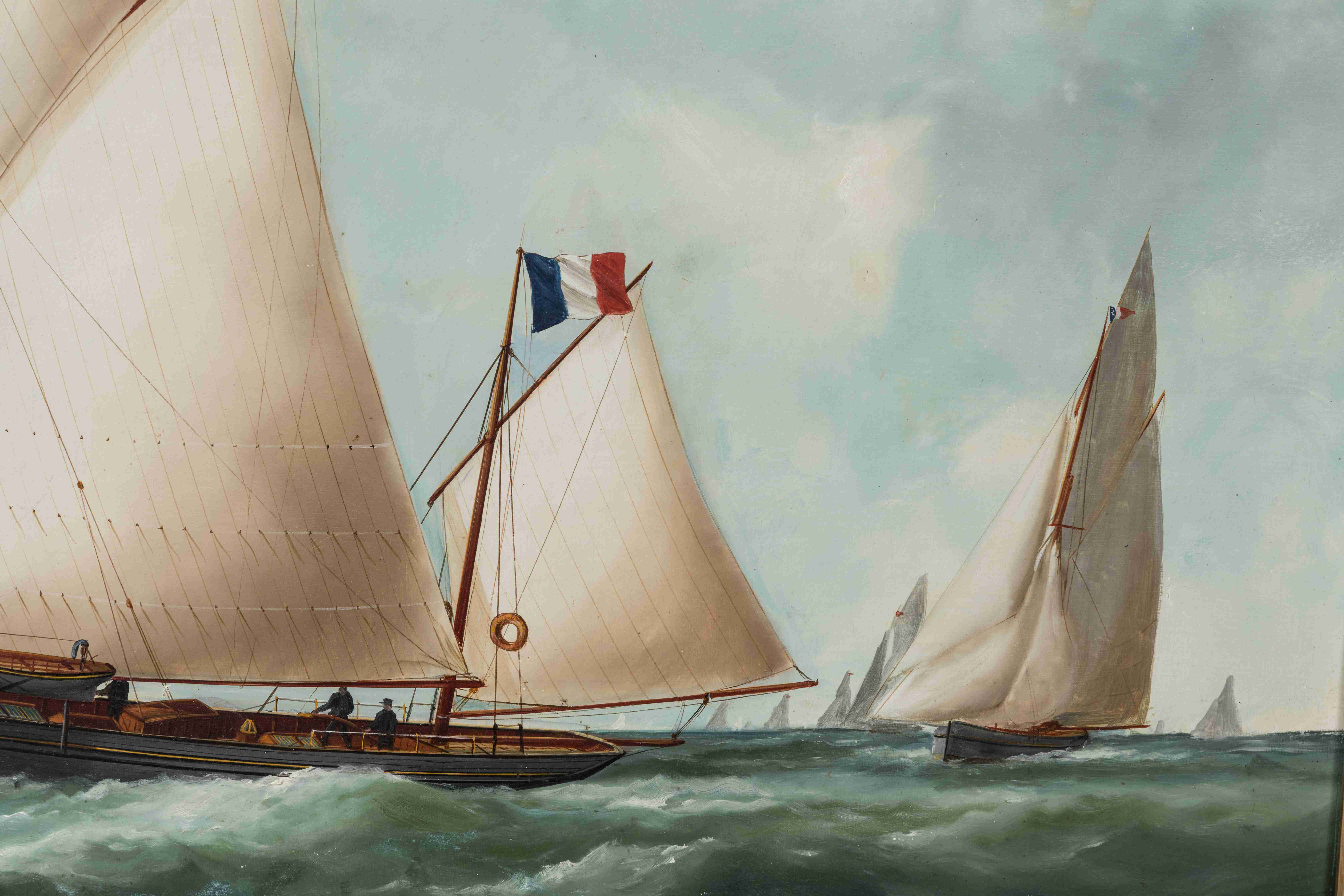 Marie-Edouard ADAM (Brie-Comte-Robert, 1847 - Le Havre, 1929) - Peintre...