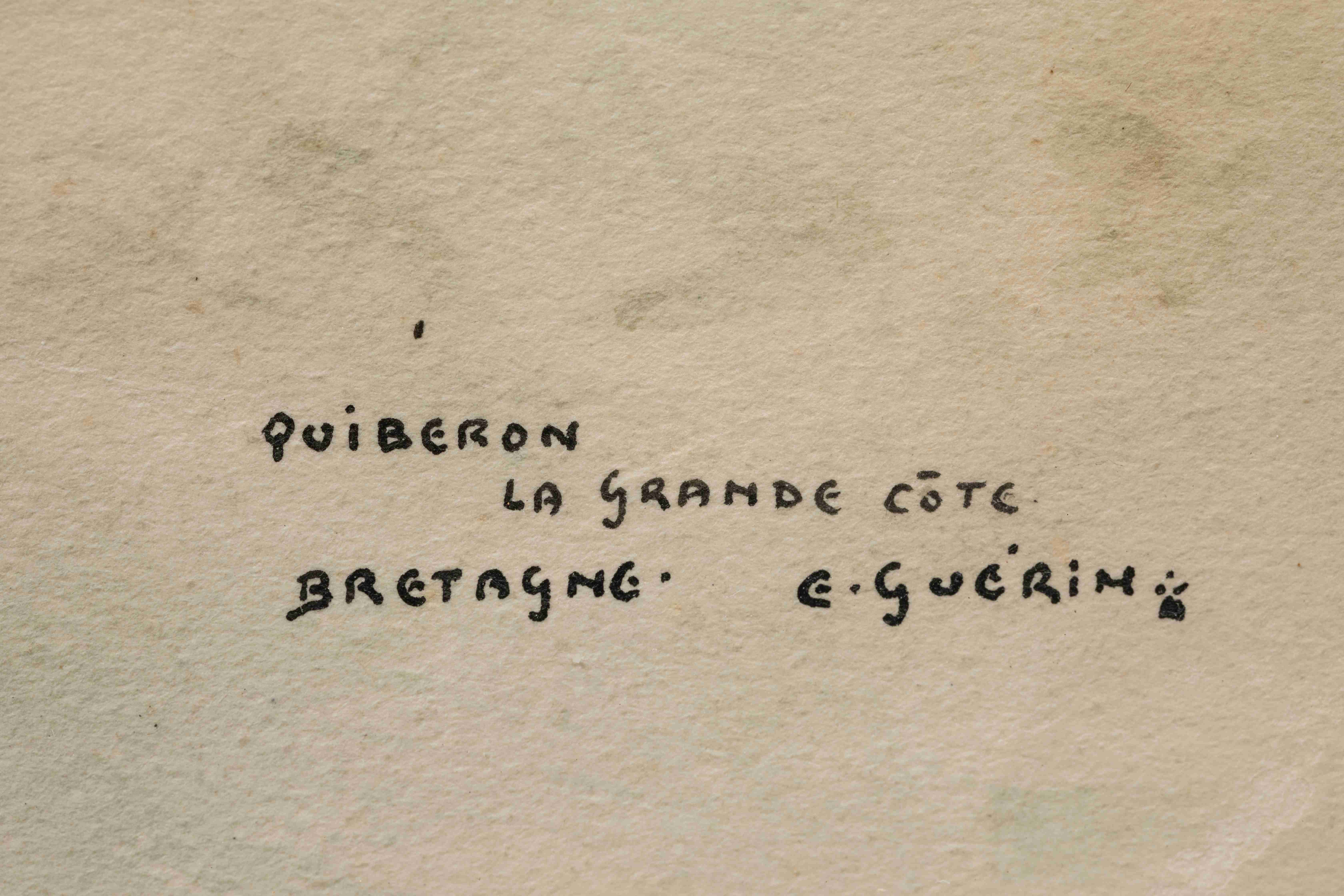 Ernest GUERIN (Rennes, 1887 - Quiberon, 1952)"Quiberon - La Grande...
