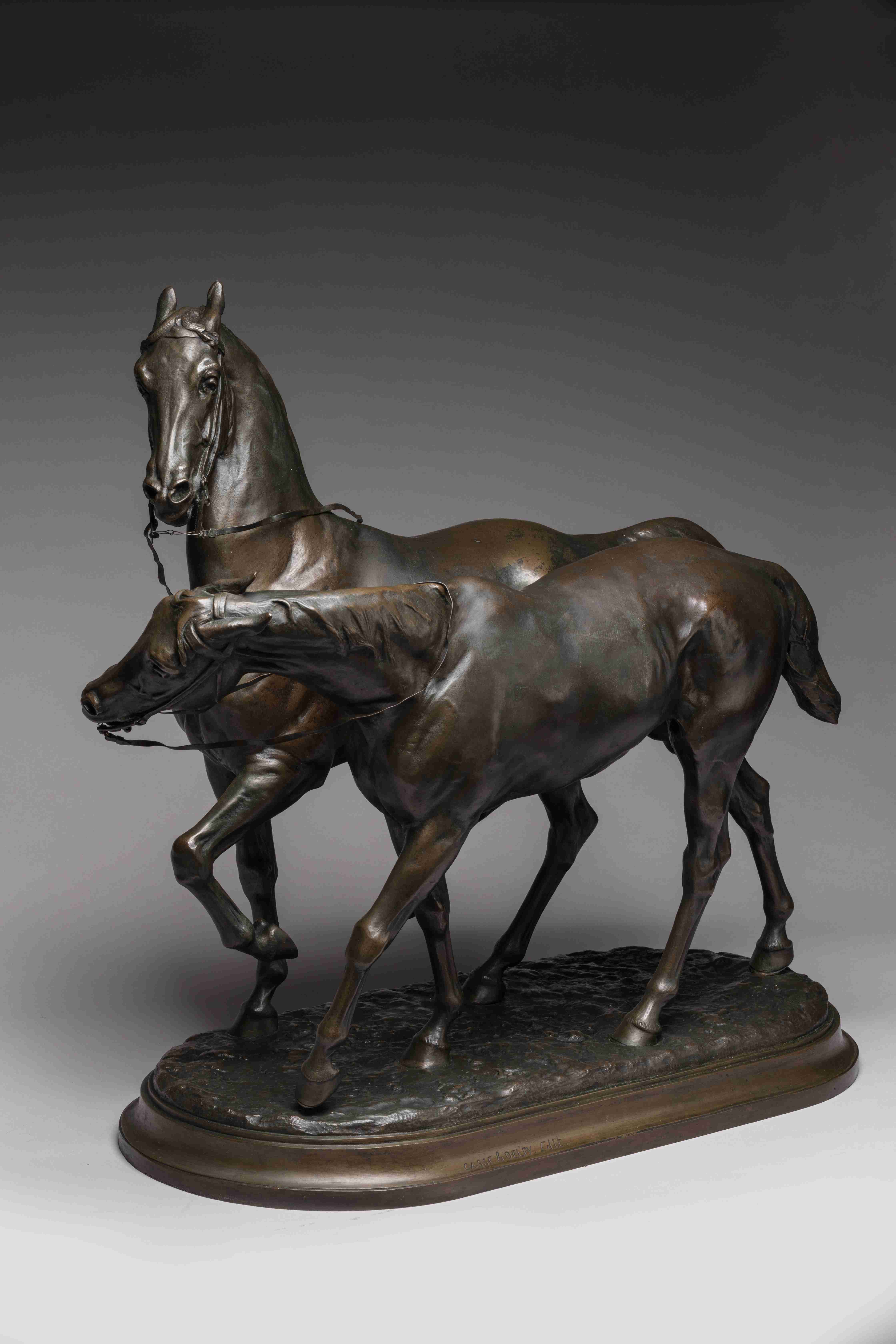 Arthur LE DUC (Torigny-sur-Vire, 1848 - Antibes, 1918)Les chevaux du...