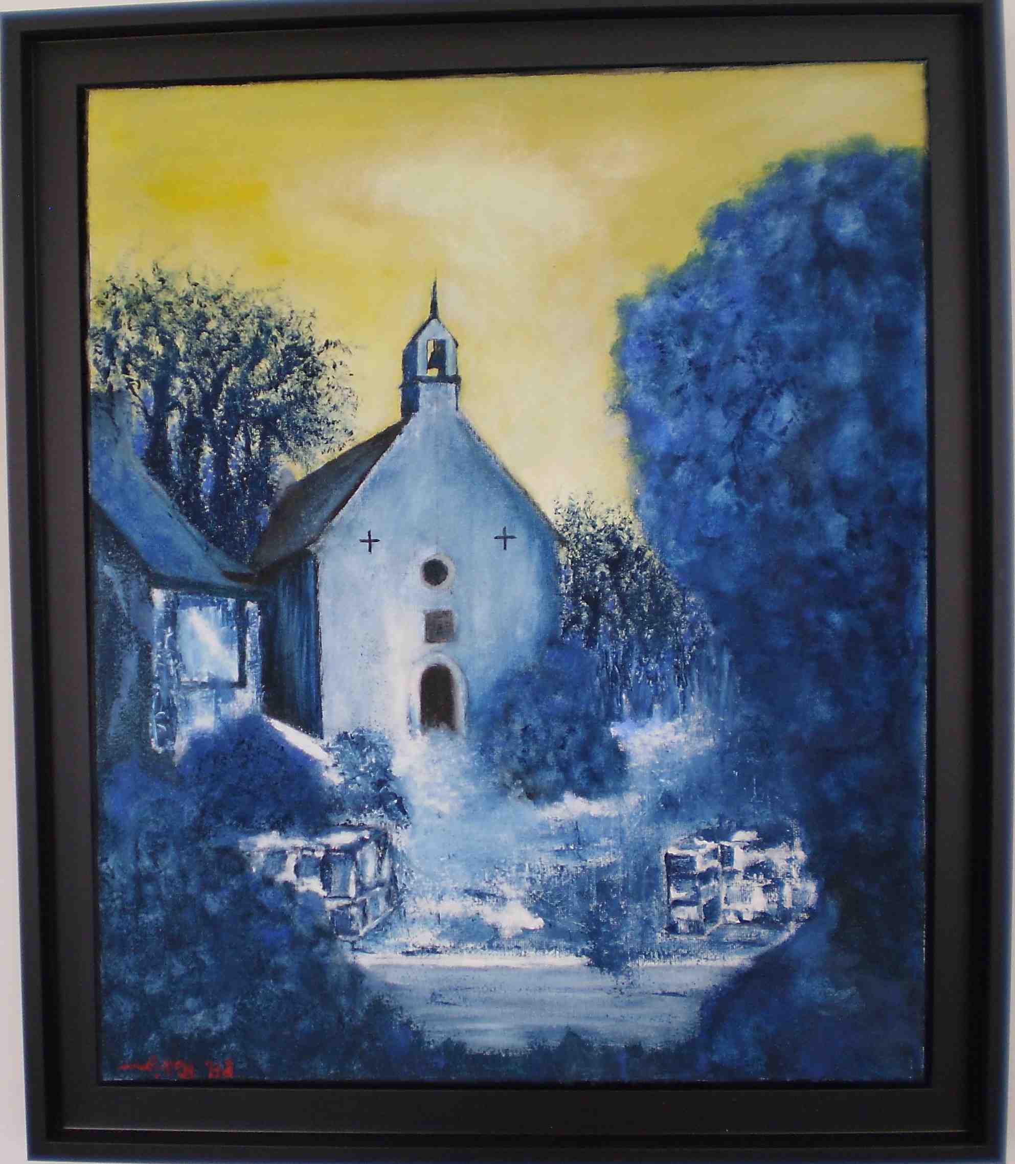Philippe RODRIGUES (Trédarzec). 
Chapelle Saint Nicolas, le bleu en Bretagne....