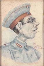 C.M. BESNEAU (Début du XXe siècle)Prisonniers de guerre allemands.Deux dessins...