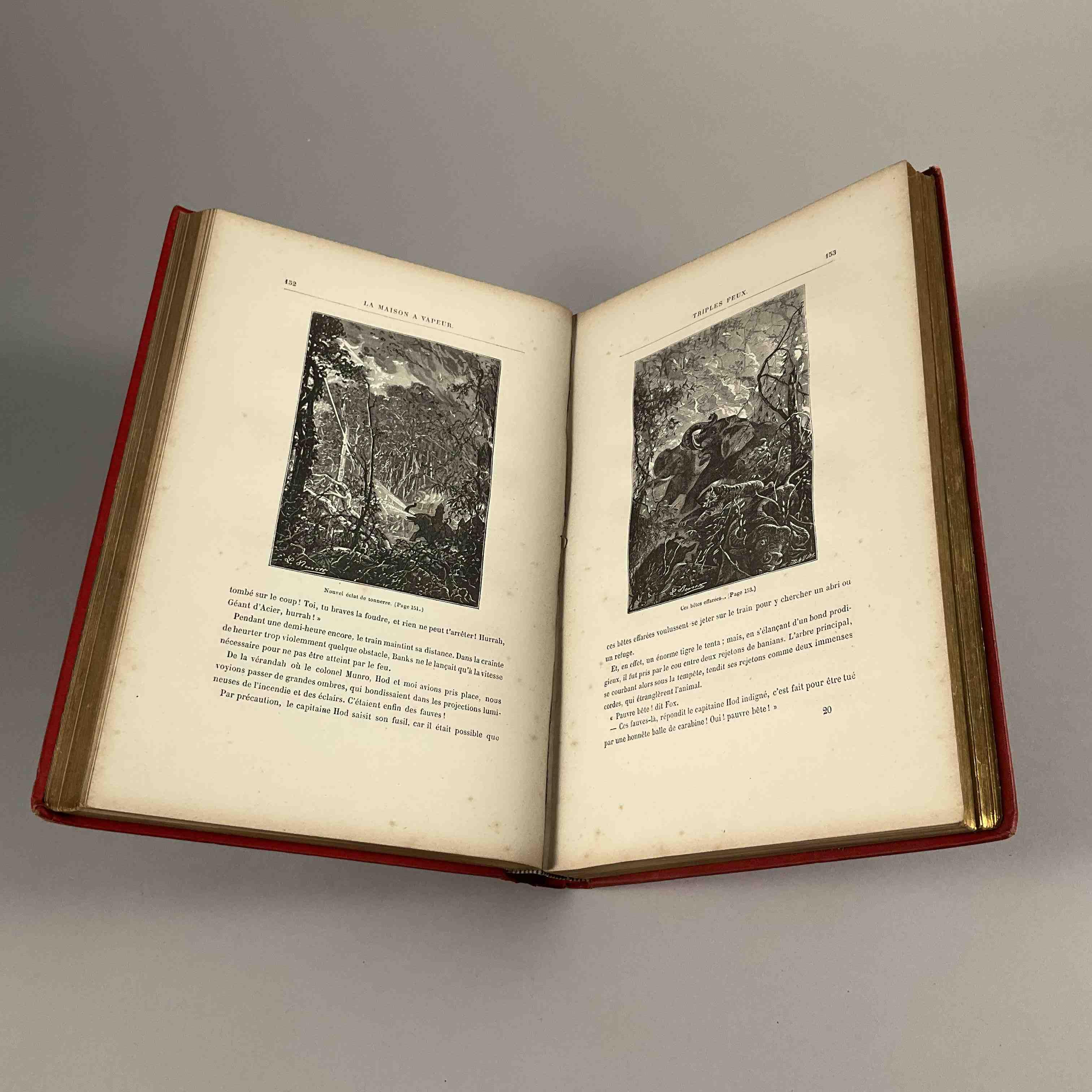 Jules Verne, La Maison à Vapeur.
Paris, Hetzel, sd. Catalogue AI...