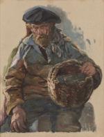 Achille GRANCHI-TAYLOR (Lyon, 1857- Asnière sur Seine, 1921) .Pêcheur au...
