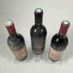 3 bouteilles DIVERS SUD OUEST :1 CAHORS - Dom. GRAVALOUS...
