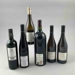 6 bouteilles (dont 1 magnum)  vins divers de France...