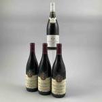 4 bouteilles Bourgognes divers La REINE PEDAUQUE 3 GEVREY CHAMBERTIN...