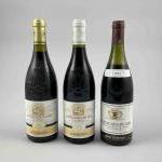 3 bouteilles CHATEAUNEUF DU PAPE REINE PEDAUQUE 1 "Les Bories"...