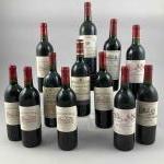 12 bouteilles MARGAUX Divers dont : Château GRAVIERES de MARSAC...