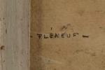 F. RENOUARD (XXe siècle).
"Pléneuf" - Vue de l'église depuis un...