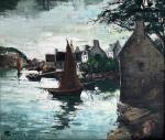 Lucien-Marie LE GARDIEN (Trévou-Tréguignec, 1908 - Paris, 1978)
Port de pêche.
Huile...